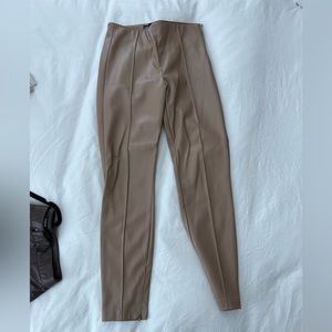Zara leather leggings